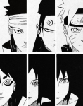 Indra, Hashirama, Naruto And Ashura, Madara, Sasuke